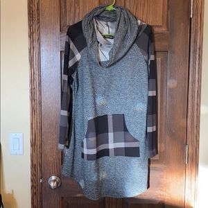 Reborn plaid tunic